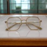 The Golden Mattle Plastic Mix Dual Bridge Frame Eyewear